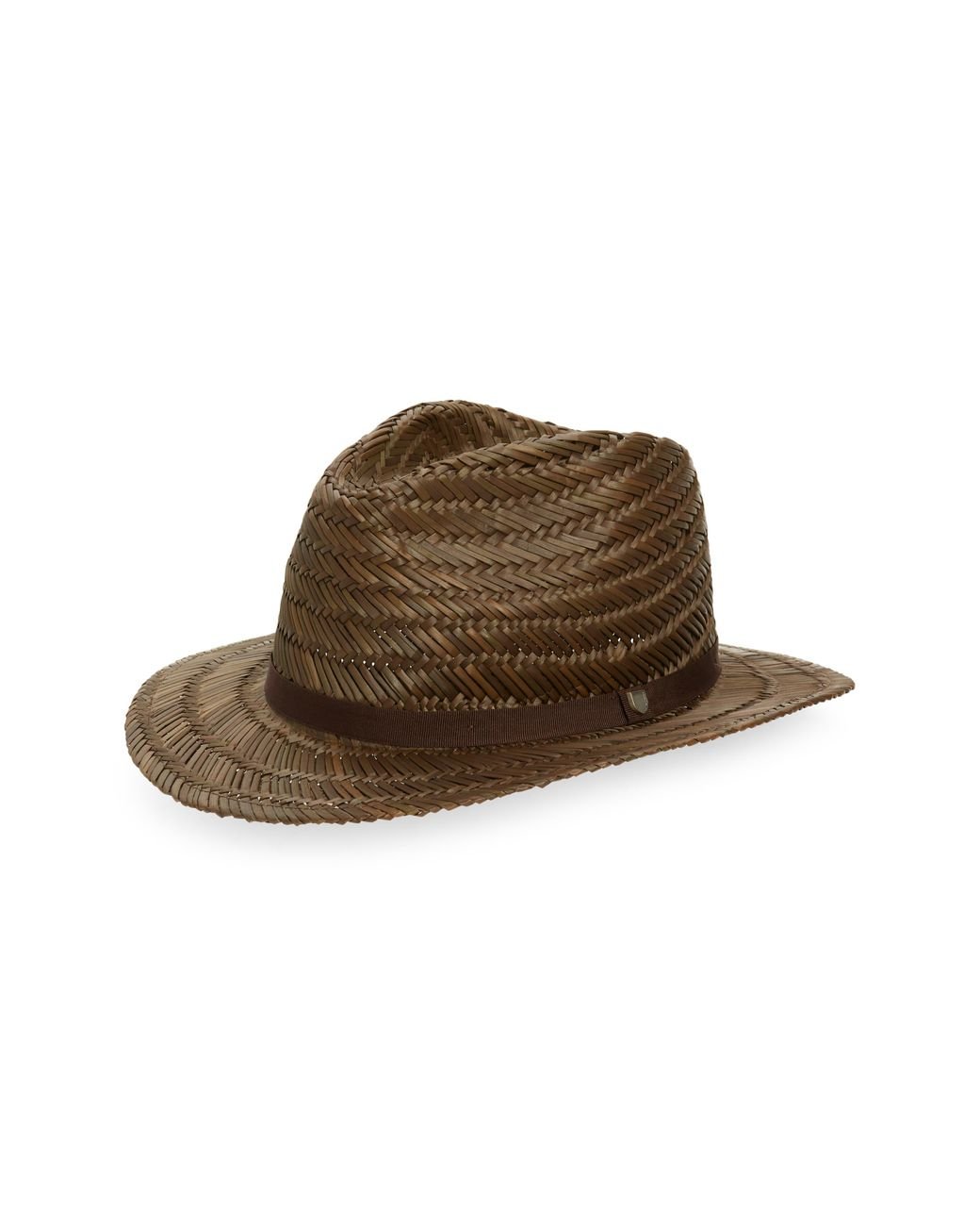 Brixton Messer Straw Fedora in Brown for Men Lyst