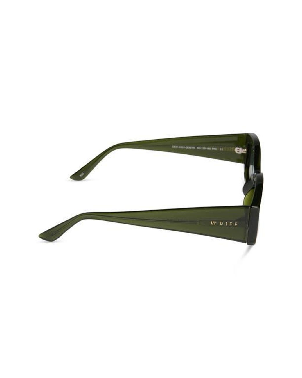 DIFF 55Mm Kai Slim Sunglasses in Green | Lyst display picture 2