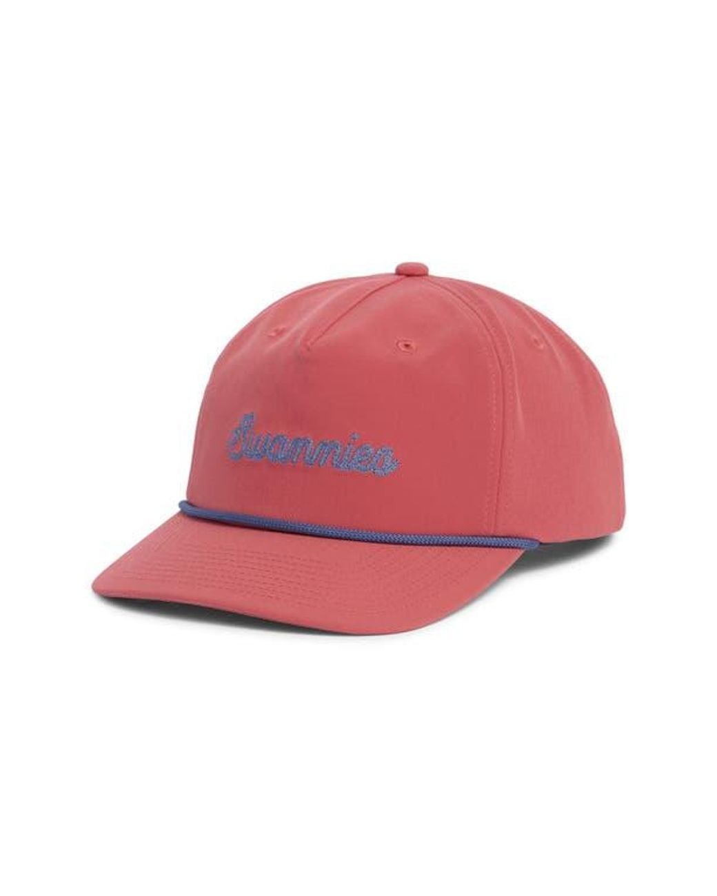 Swannies Red Walter Snapback Baseball Cap for men
