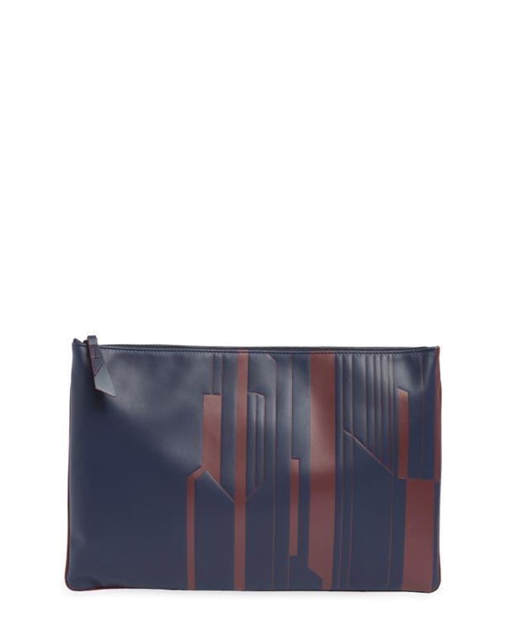 Longchamp Blue Prismatic Large Tech Case