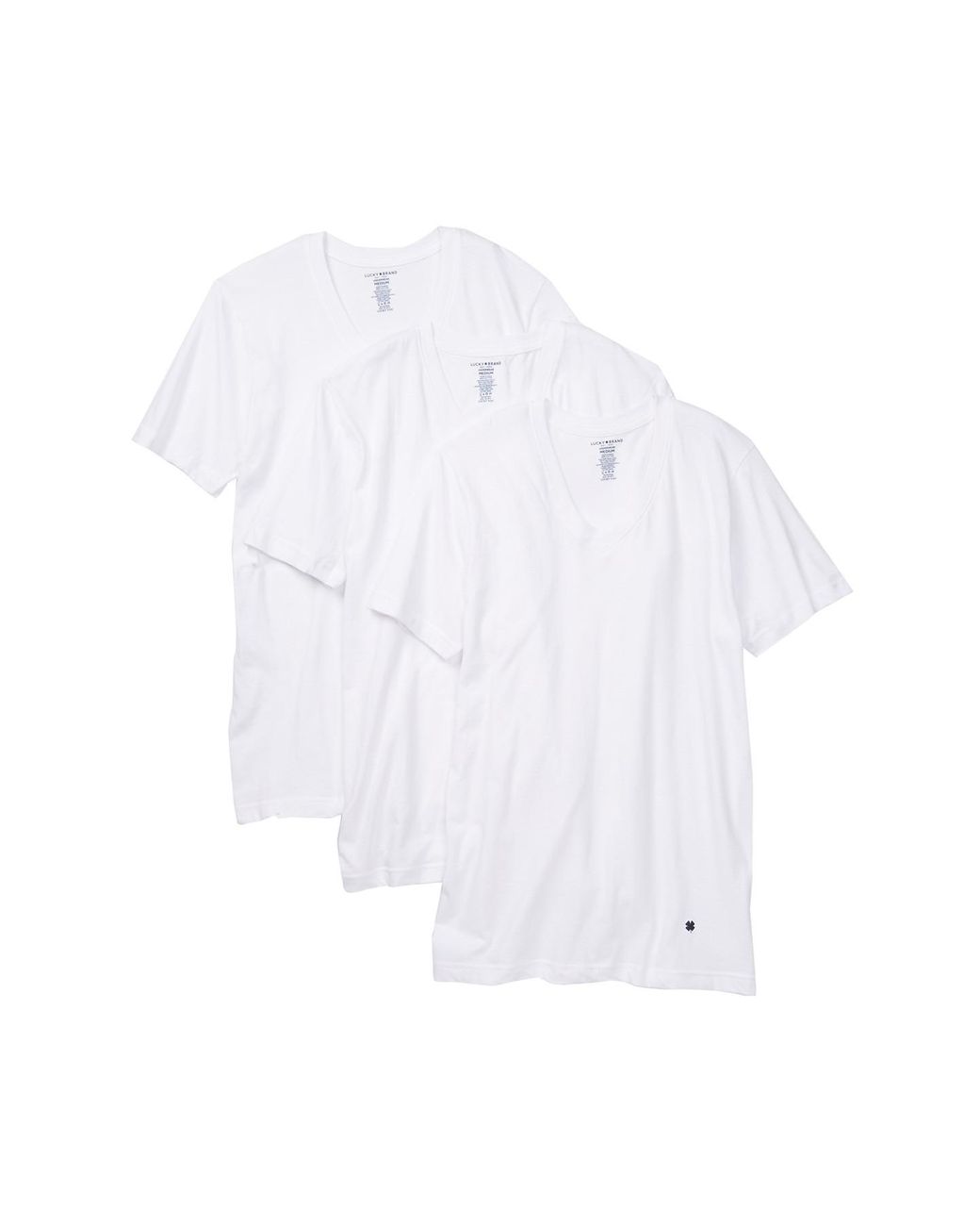 Lucky Brand Slim Fit Tee - Pack Of 3 in Men | Lyst