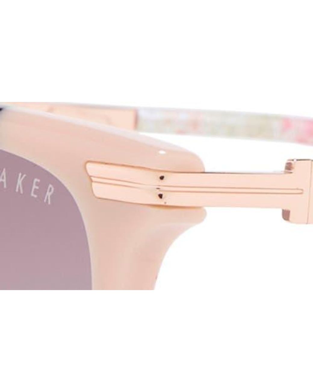 Ted Baker Pink 52Mm Round Sunglasses