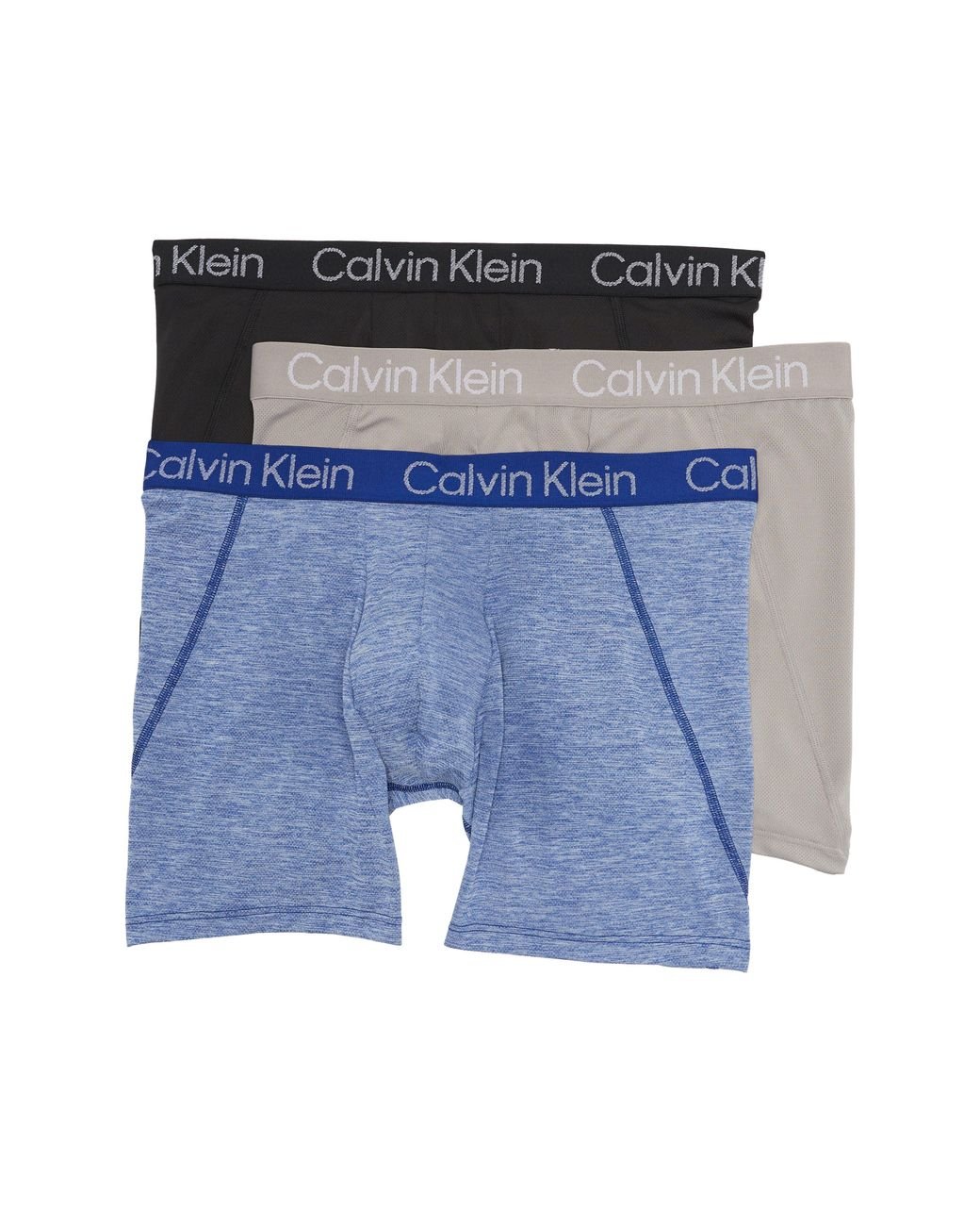 Calvin Klein Assorted 3-pack Boxer Briefs In 9qb Clay Grey/m At Nordstrom  Rack in Blue for Men | Lyst