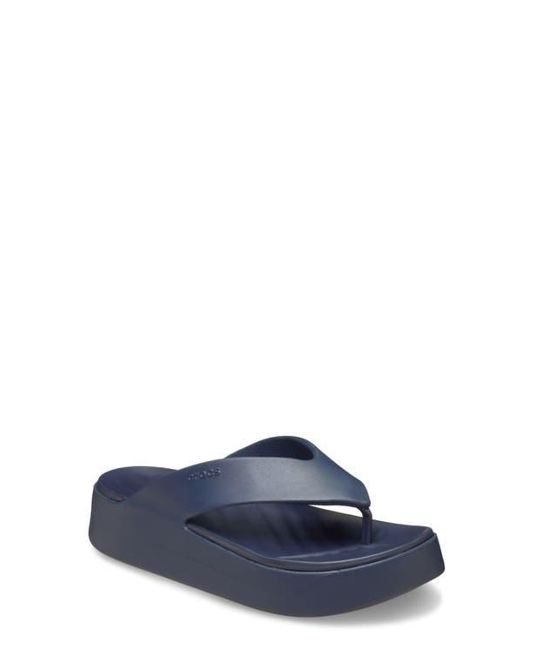 CROCSTM Blue Getaway Platform Flip Toe Post Sandals