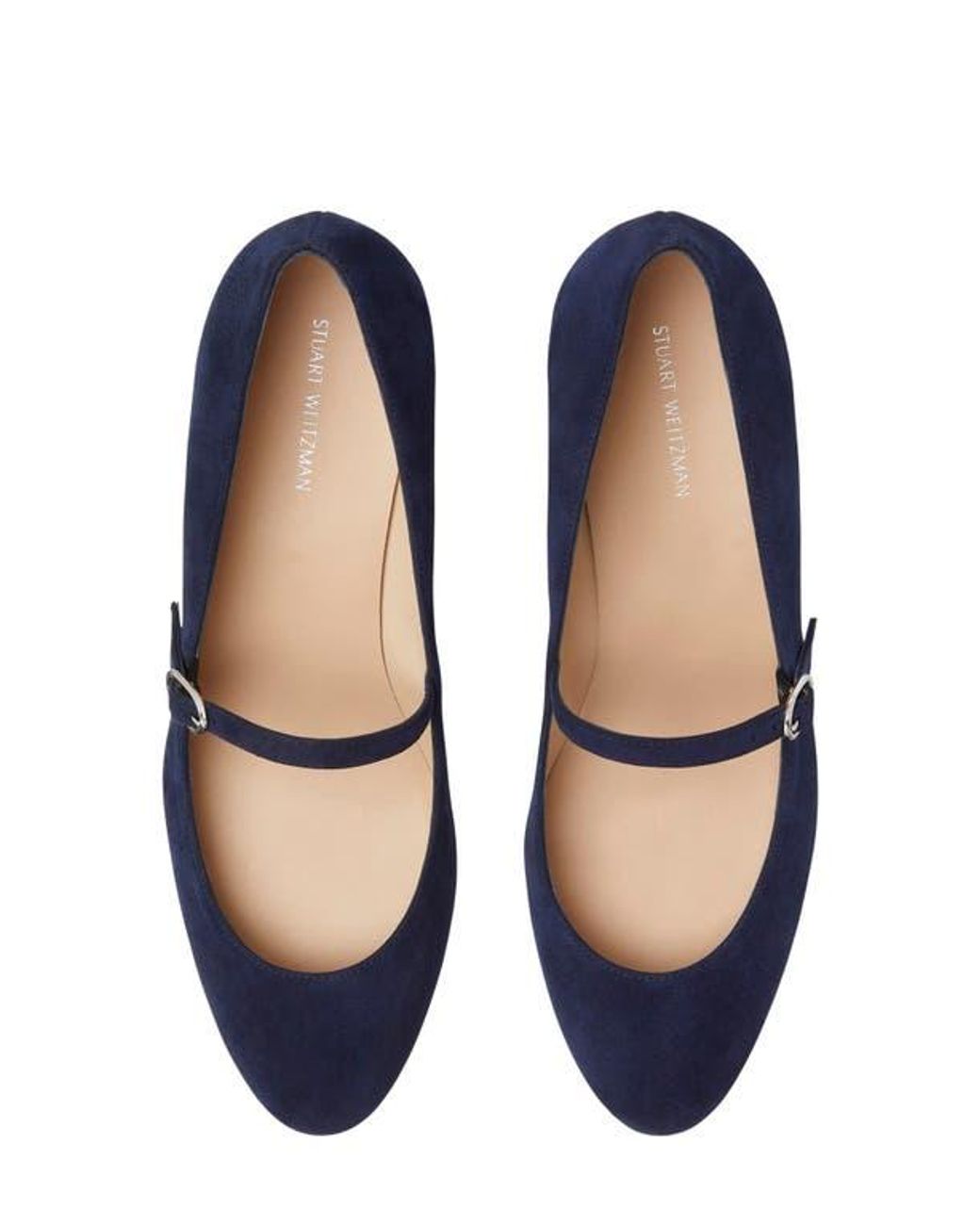Stuart Weitzman Blue Gabby Mary Jane Pump