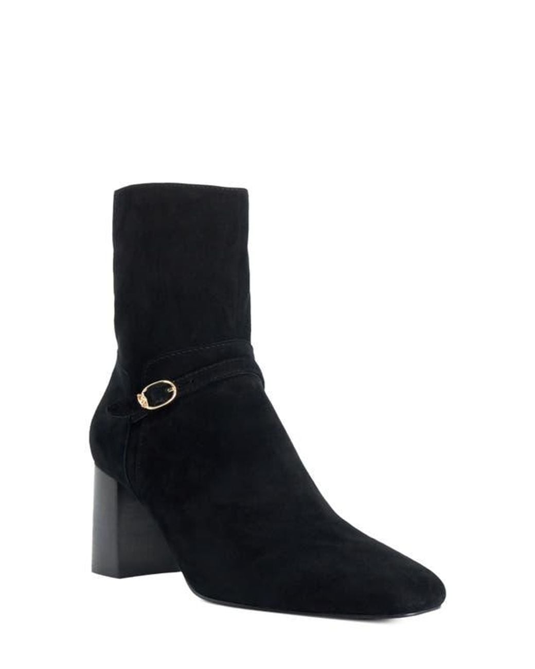 Dune Blue Ollen Leather Bootie