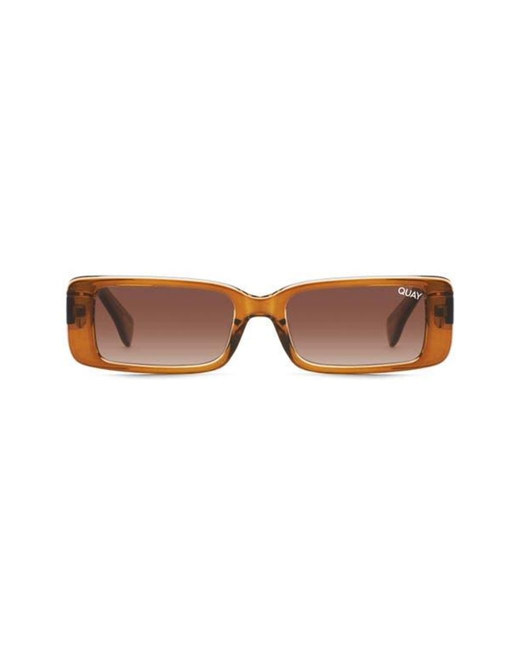 Quay Art School Sunglasses in Brown Quay Australia Art School 36Mm Rectangle Sunglasses in Brown  main image 2