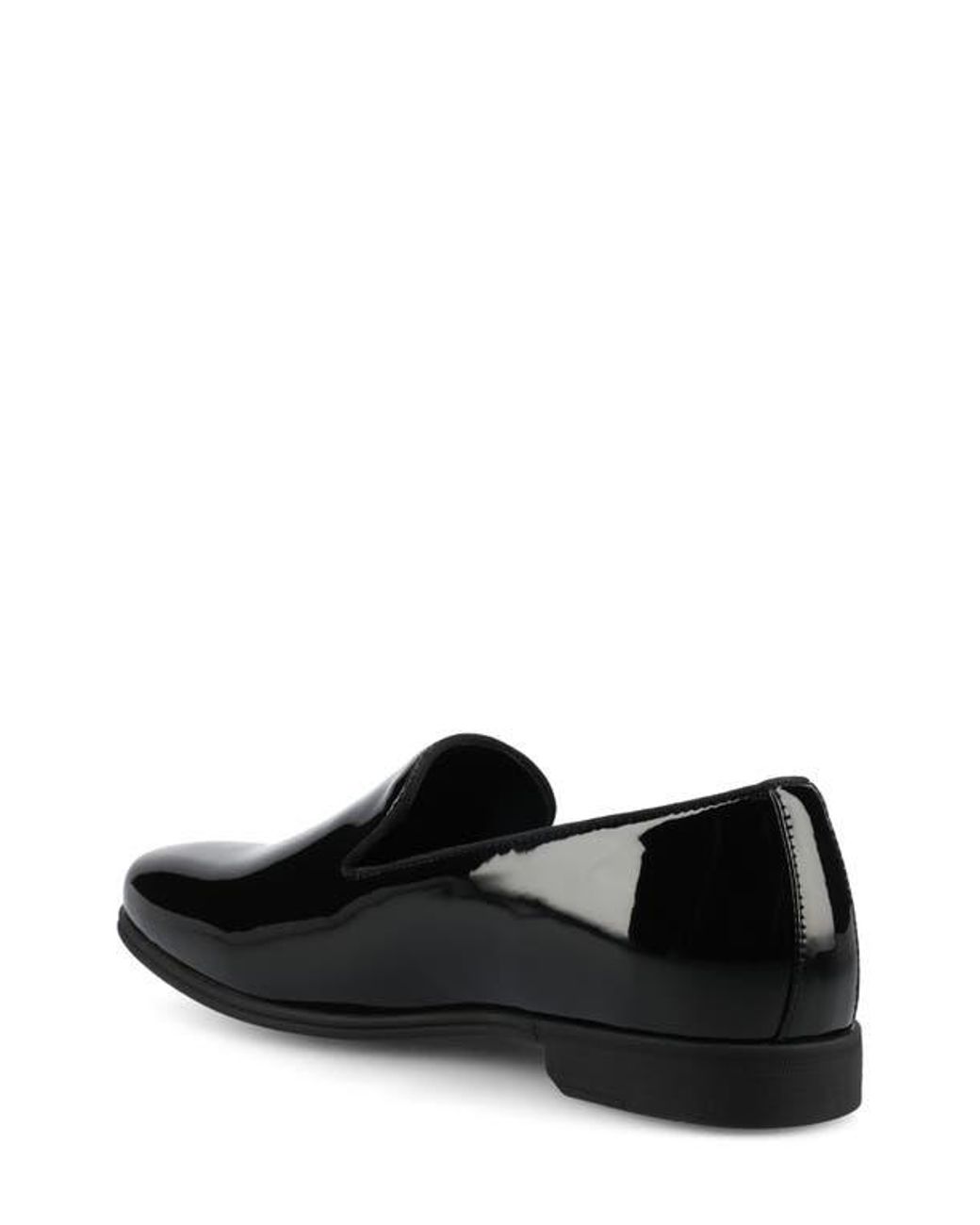Vance Co. Black Giovanni Plain Toe Loafer for men