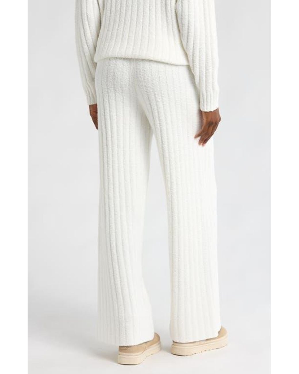 Ugg White Terri Rib Pants