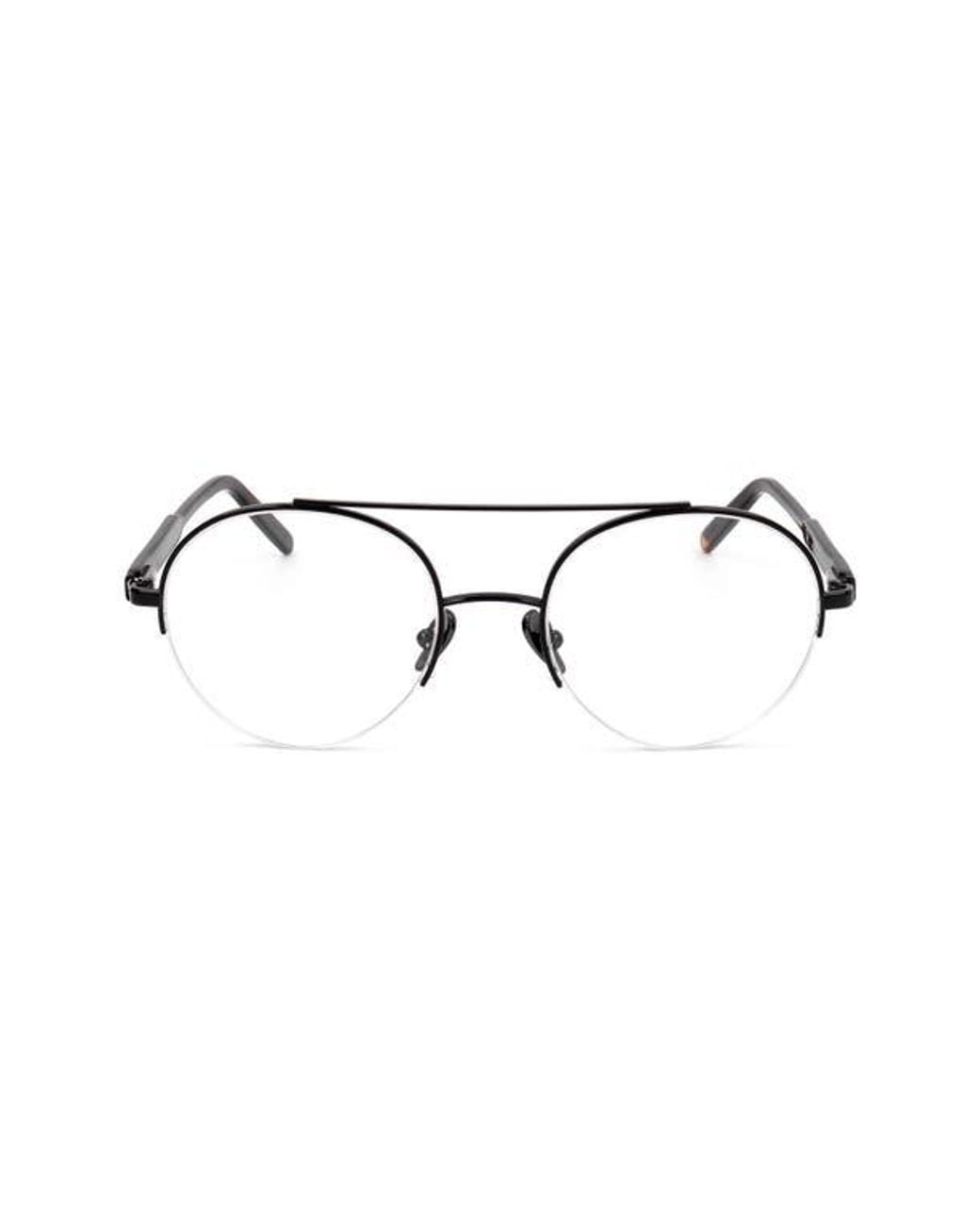 Retrosuperfuture Black 57Mm Round Optical Glasses
