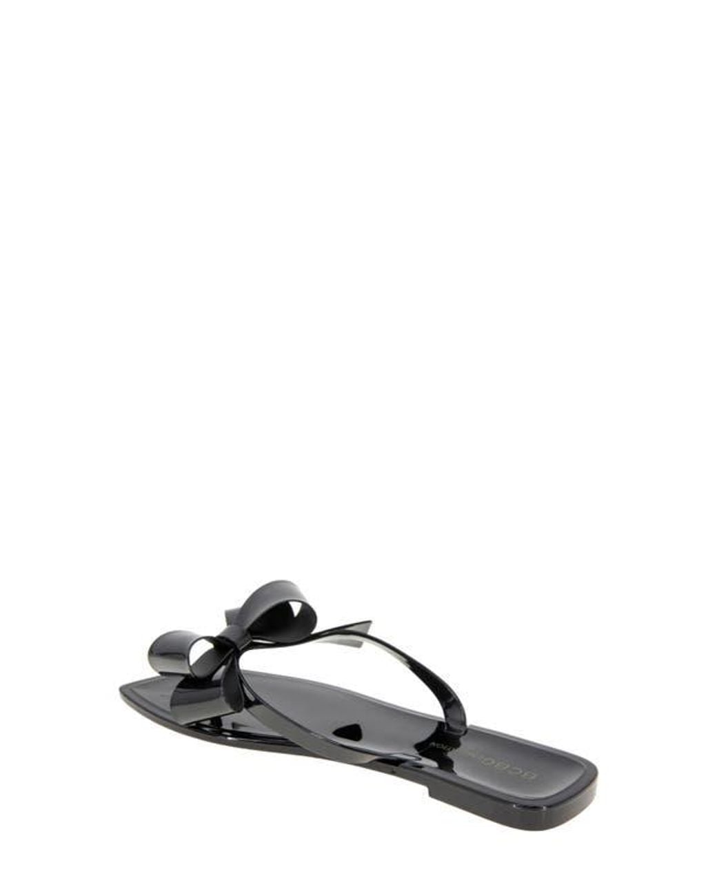 BCBGeneration White Lima Bow Jelly Sandal