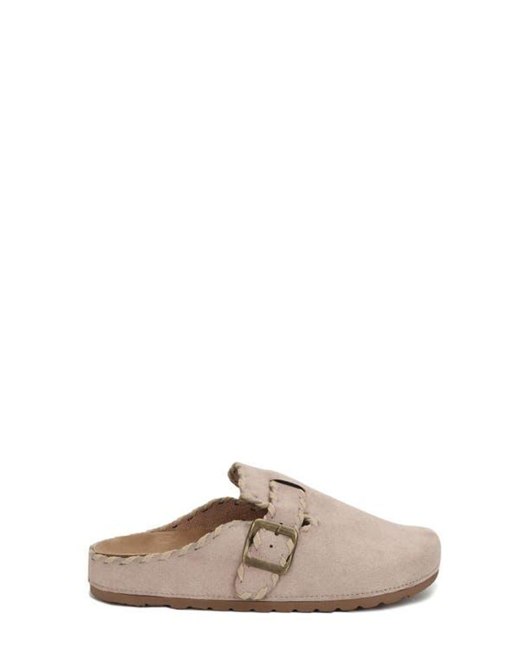 Seven7 Gray Stitched Mule
