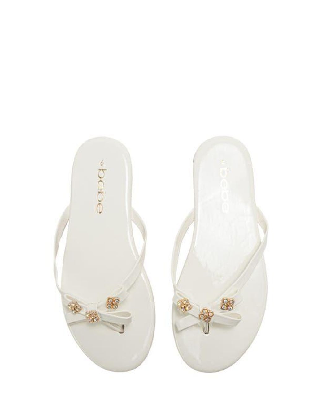 Bebe White Sandal