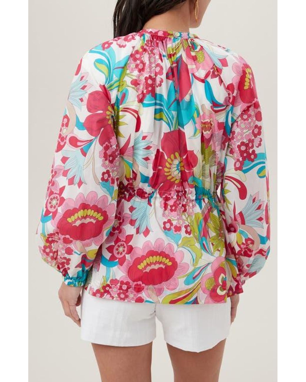 Trina Turk Red Rue Zip Front Jacket