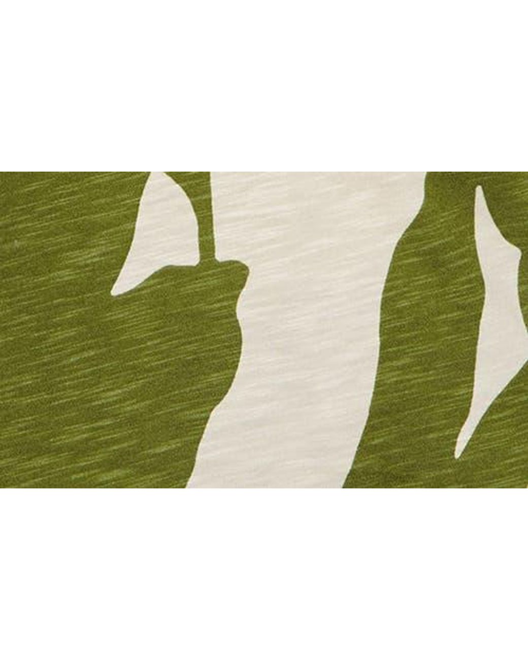 Sanctuary Green Print Split Neck Knit Top