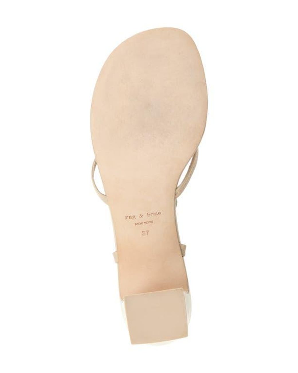 Rag & Bone Natural Gemma Ankle Strap Sandal