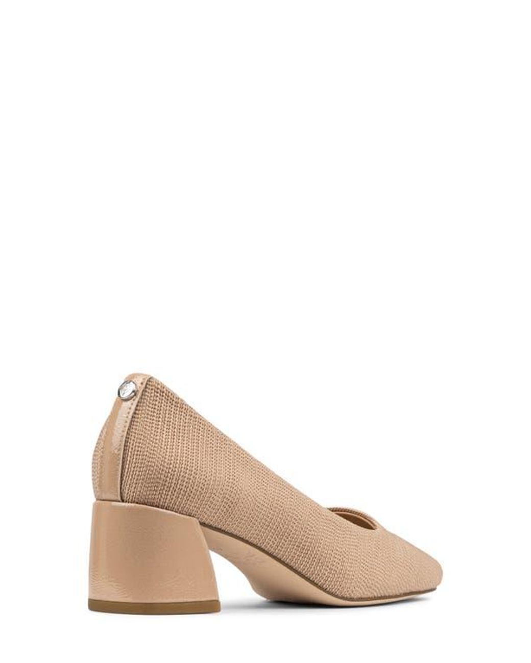 Donald J Pliner Natural Square Toe Pump