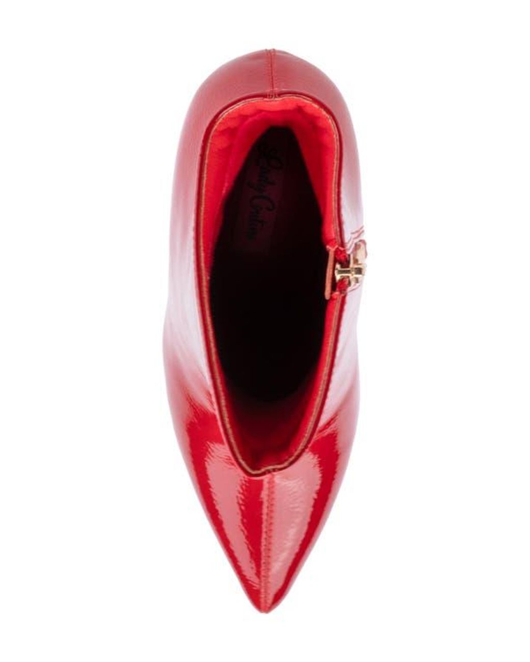 Lady Couture Red Crown Pointed Toe Bootie