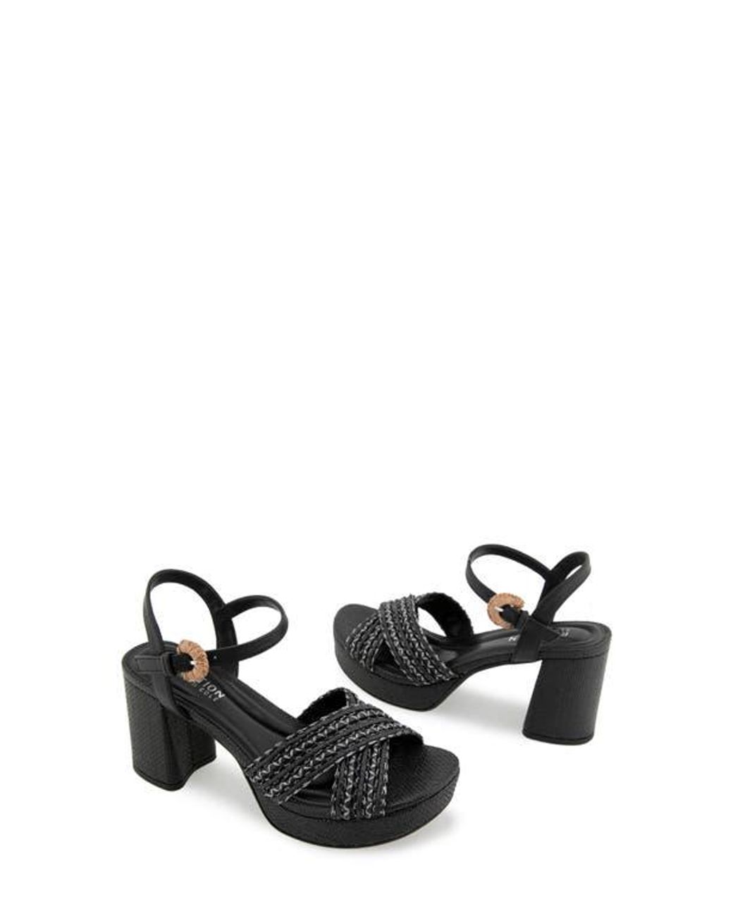 Kenneth Cole Black Reeva Platform Sandal