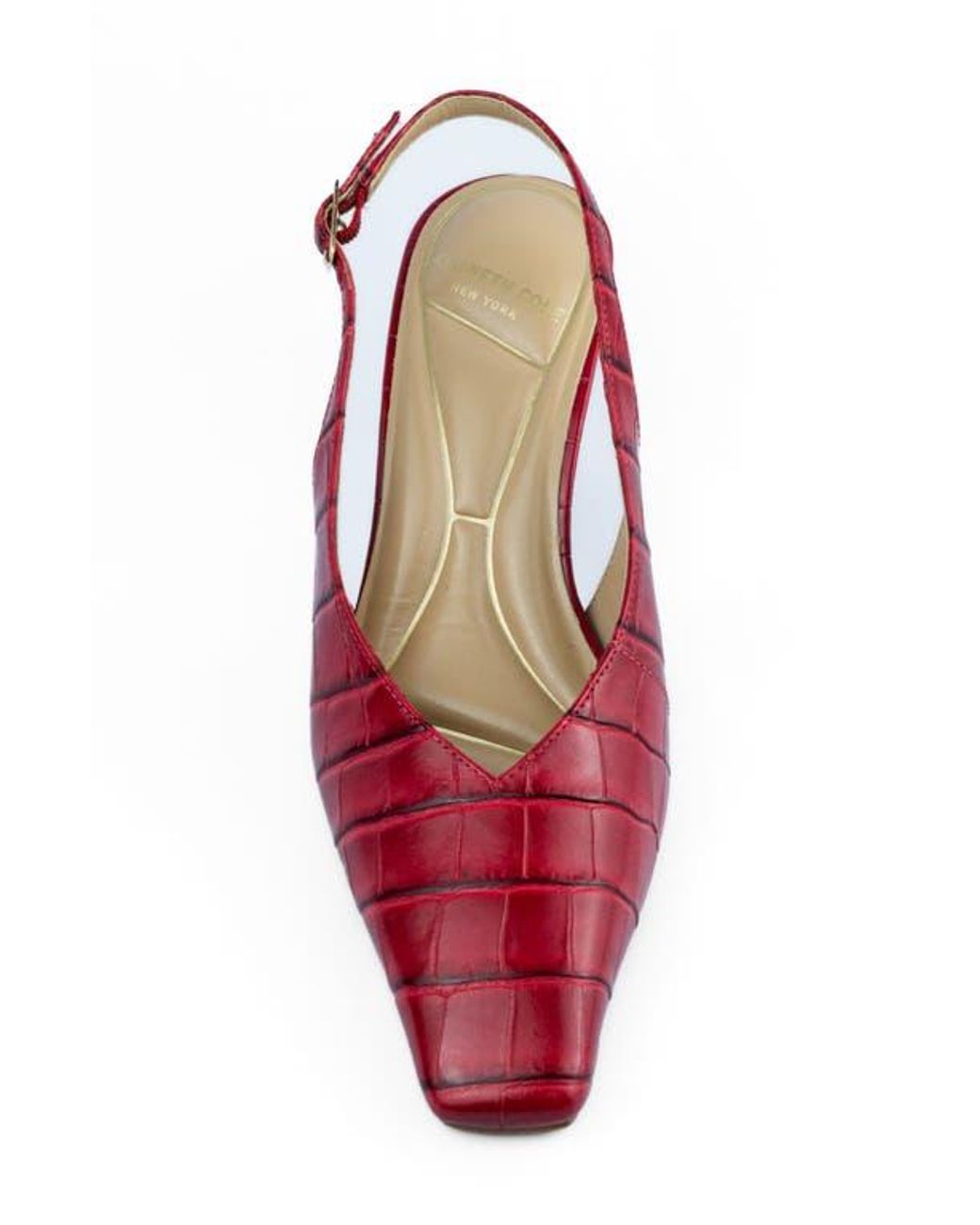 Kenneth Cole Red Meilani Slingback Pump