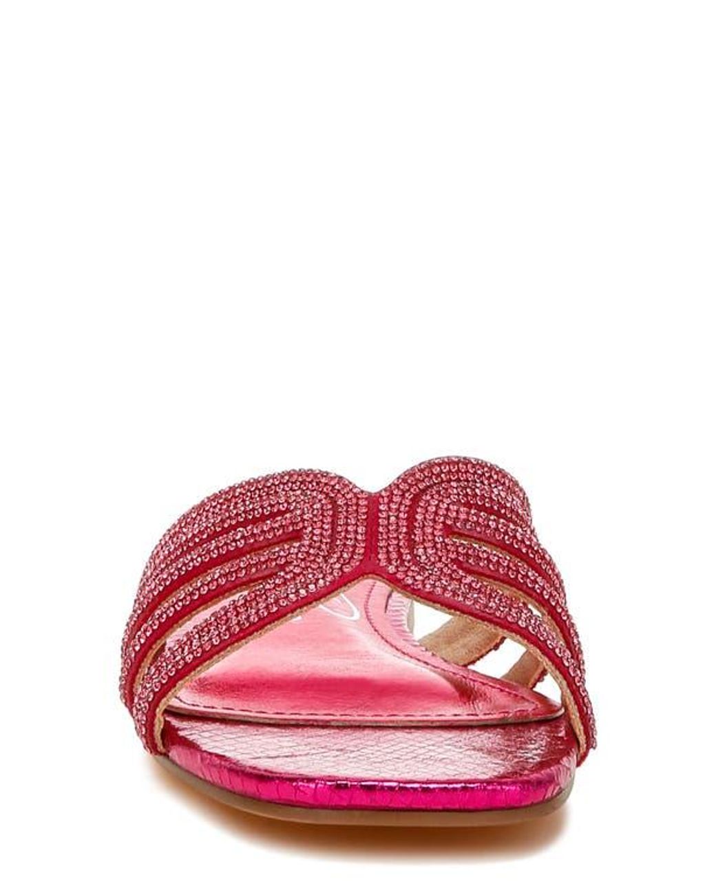 London Rag Slides LONDON RAG Dindy Embellished Slide Sandal in Red | Lyst