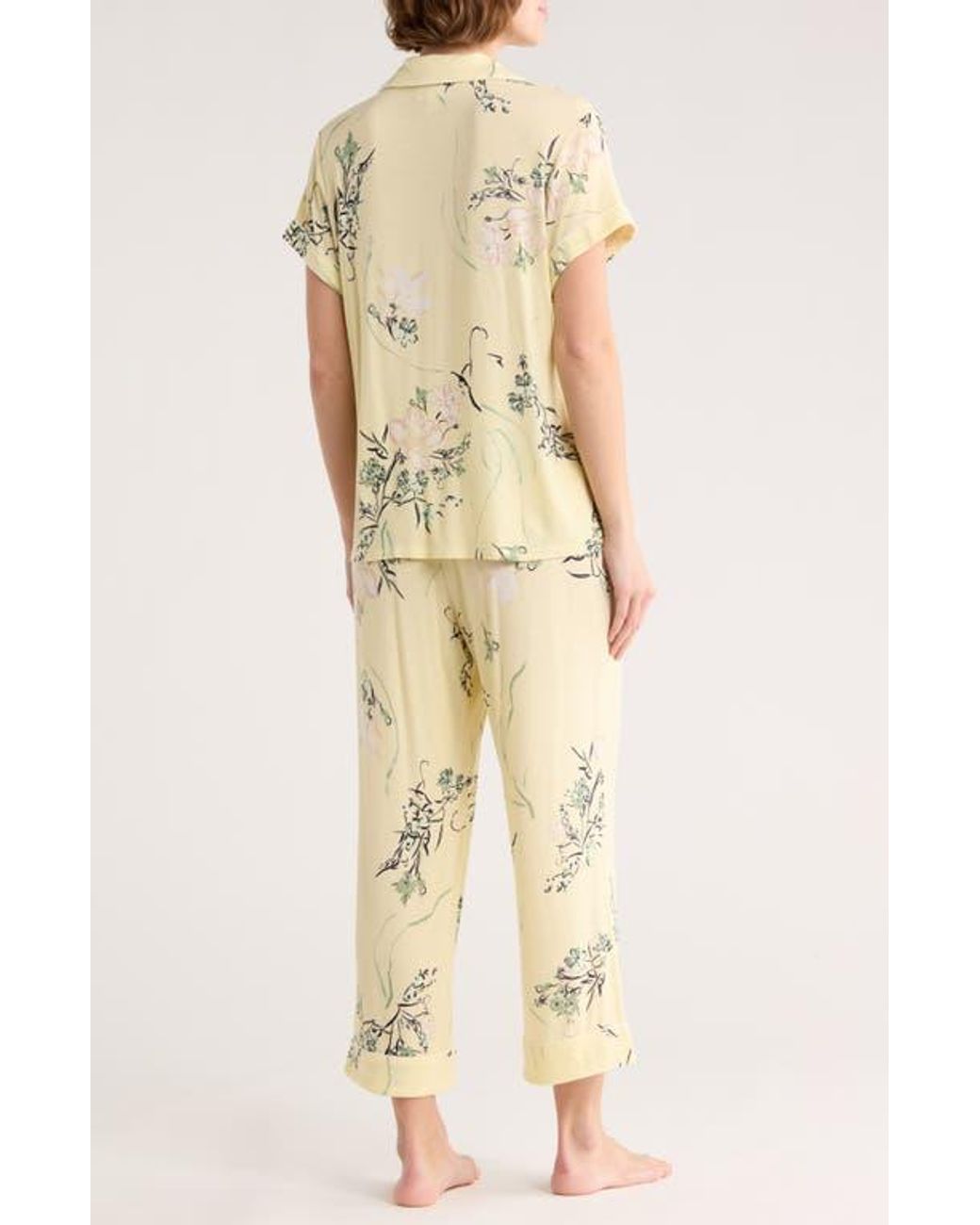 Nordstrom Rack Yellow Tranquility Cropped Pajamas