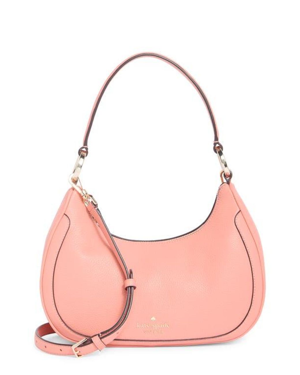Madeline Pebbled leather Hobo Bag, Camera Purse in Pink  Women\'s Pink Pebbled Leather Shoulder Bag - Unbranded display picture 1