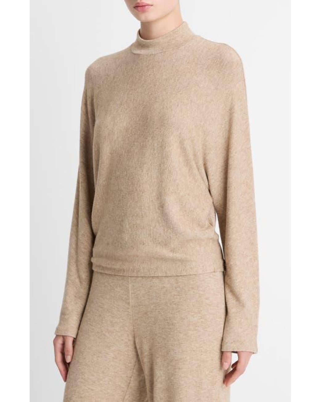 Vince Natural Mock Neck Sweater
