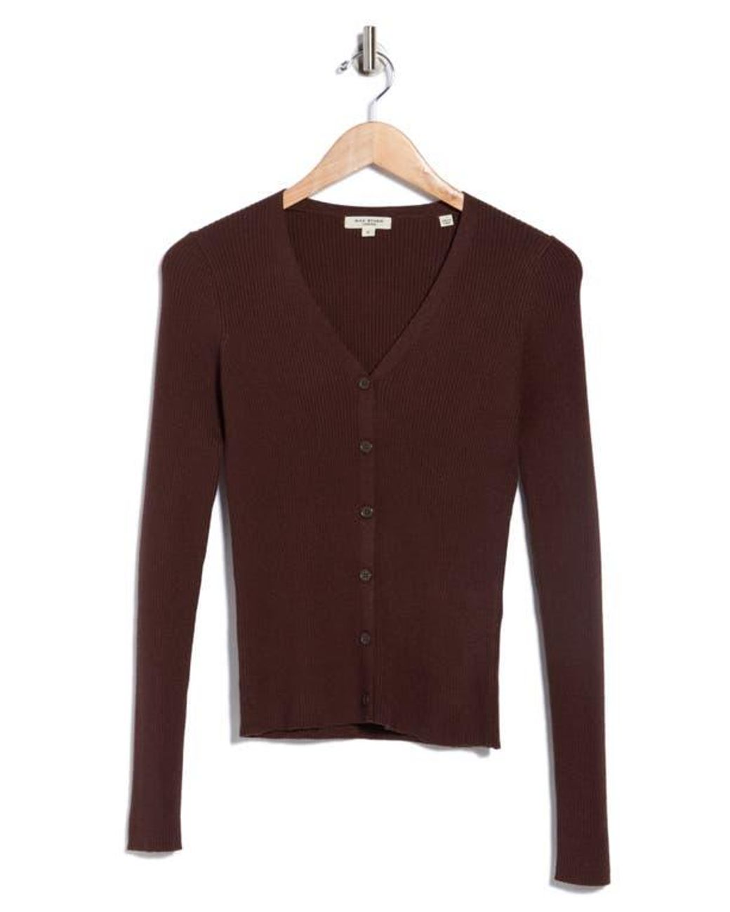 Max Studio Purple V-Neck Cardigan V-Neck Cardigan