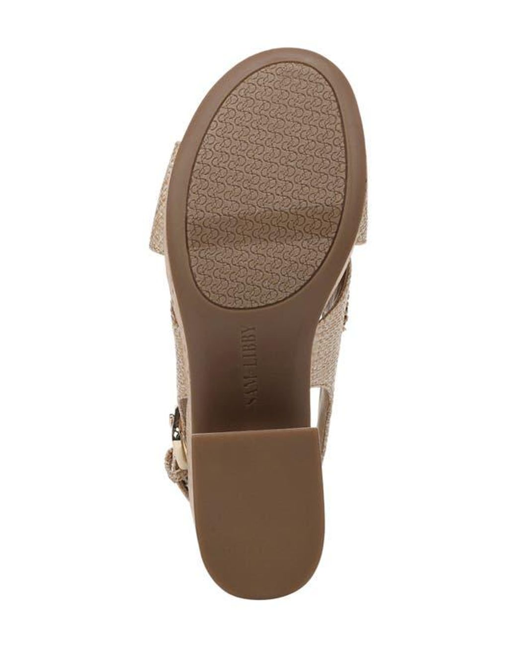 Sam & Libby Metallic Hanfleur Platform Slingback Sandal