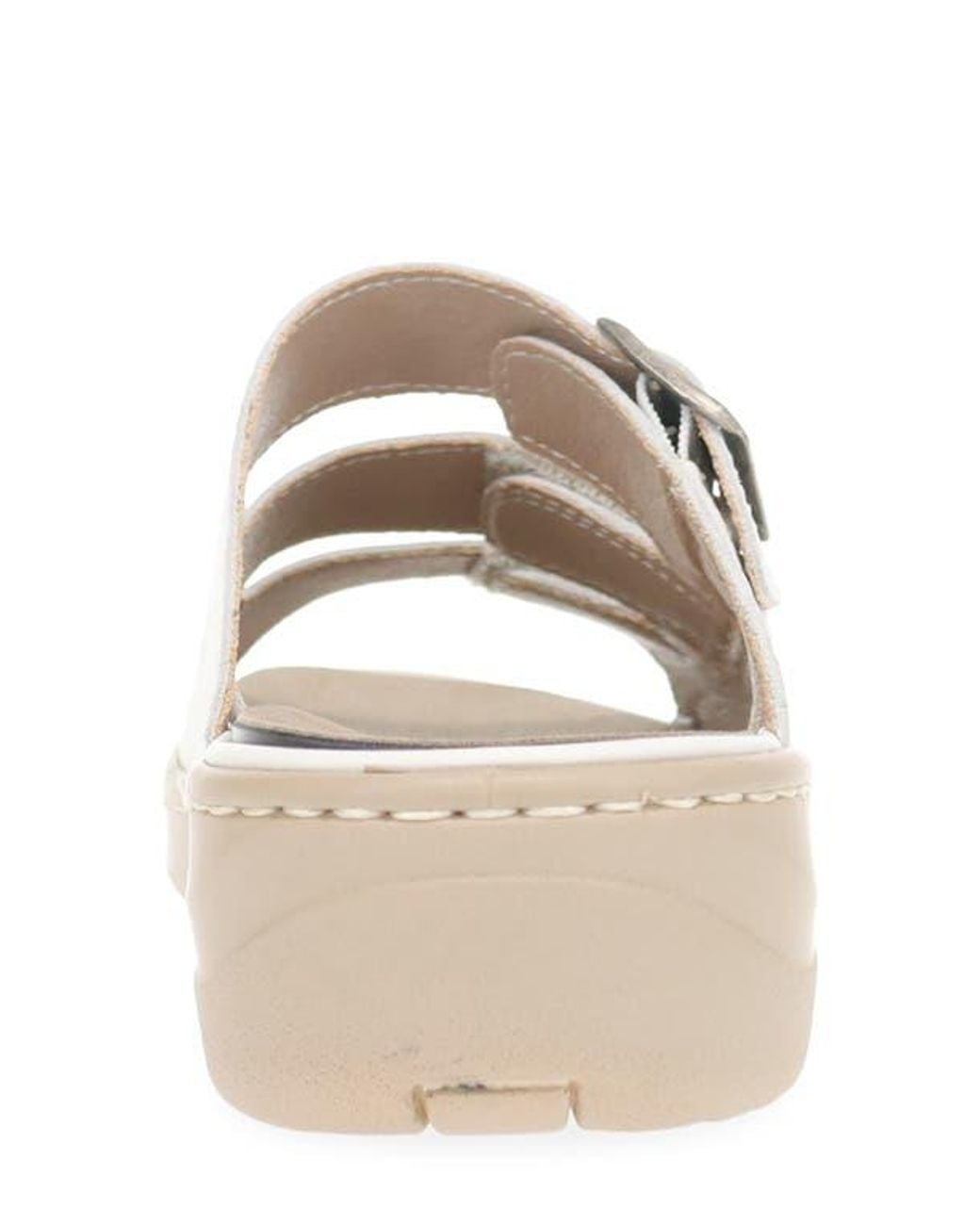 Propet White Breezy Walker Slide Sandal