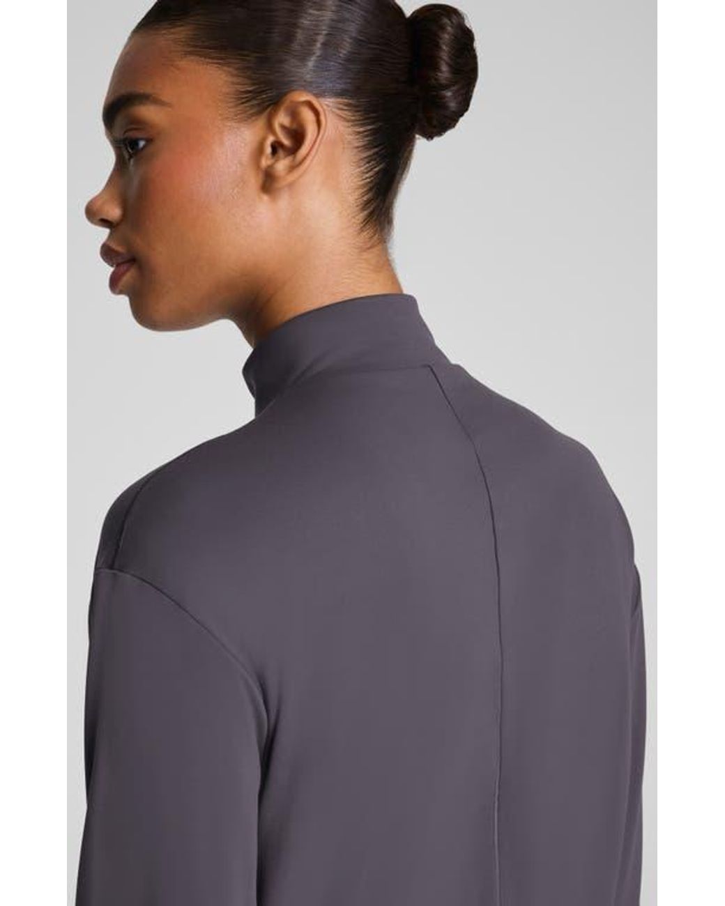 Spanx Blue Brushed Full Zip Jacket