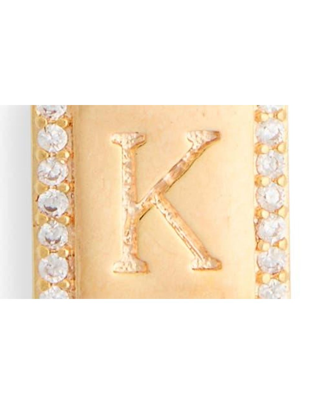 Leith Metallic Initial Pendant Necklace
