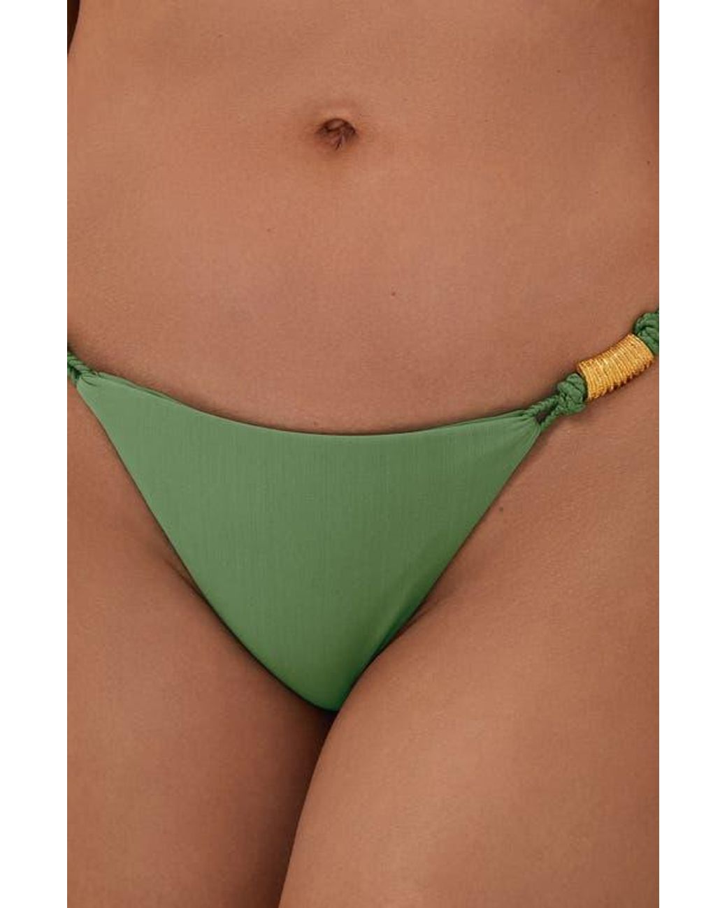 ViX Green Stacy Double Strap Bikini Bottoms