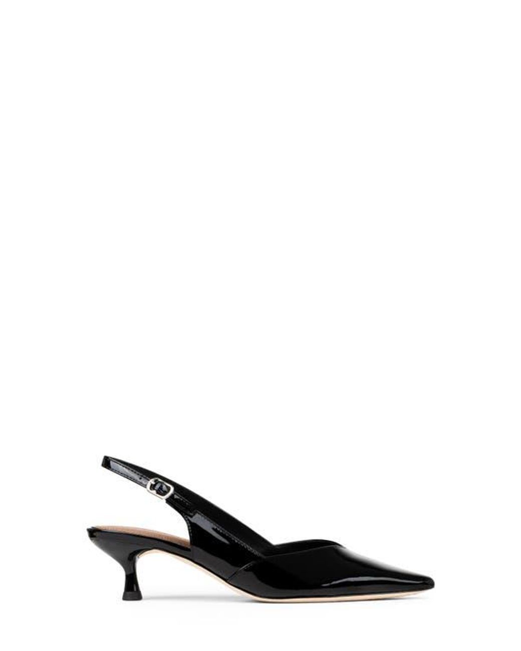 Donald J Pliner Black Pointed Toe Slingback Pump