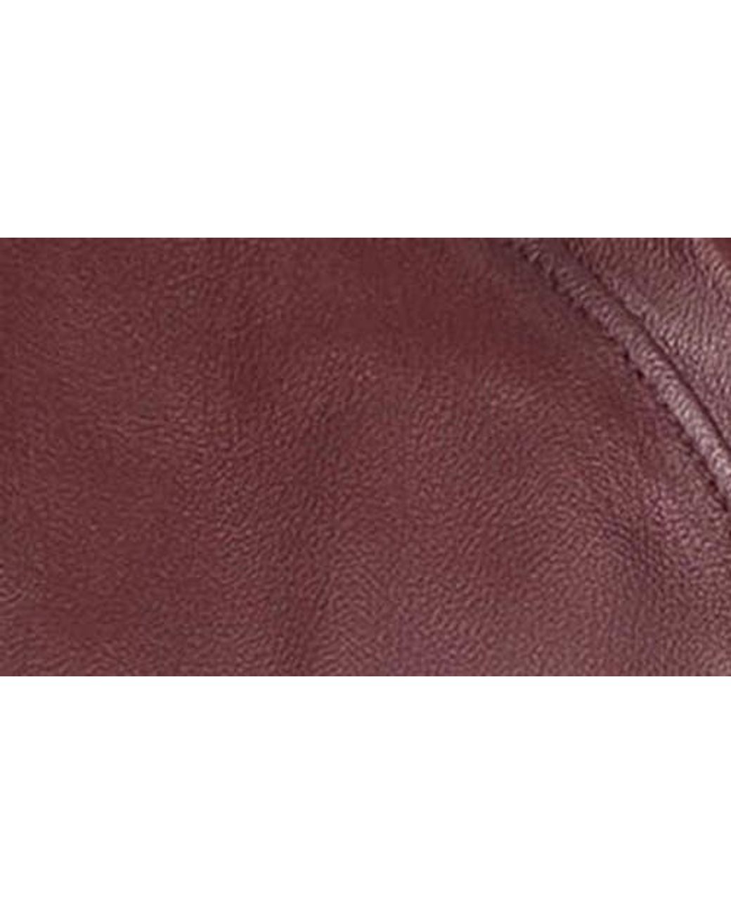VELLAPAIS Purple Smooth Leather Jacket for men