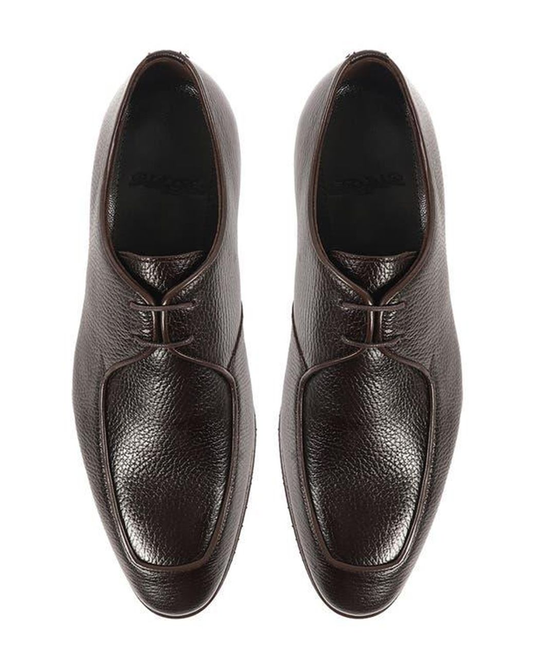 VELLAPAIS Brown Moore Apron Toe Derby for men