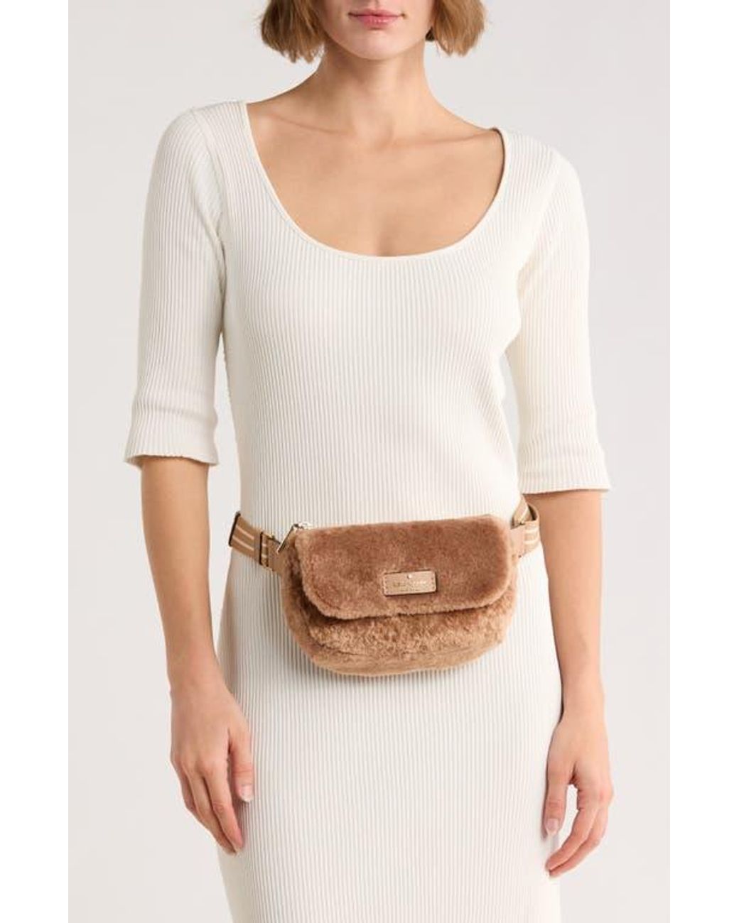 Kate Spase NWTs Rosie Faux Fur Belt Bag Fanny Pack Rosie Faux Fur Belt Bag | Kate Spade Outlet main image 4