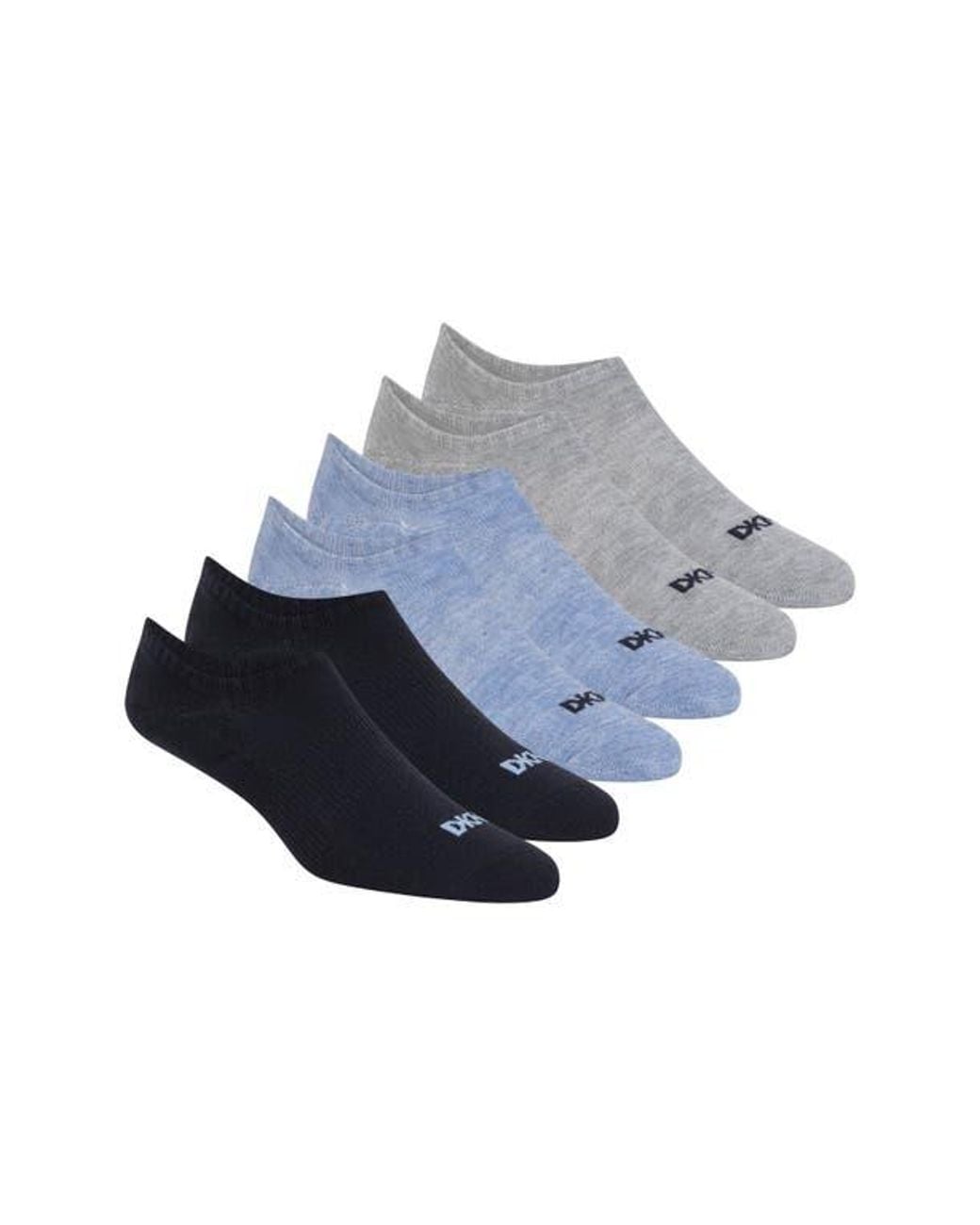 DKNY Blue 6-Pack Liner Socks for men