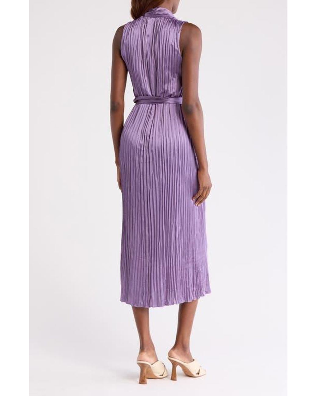 vince purple slip dress Vince Wisteria Satin Bias Maxi Dress