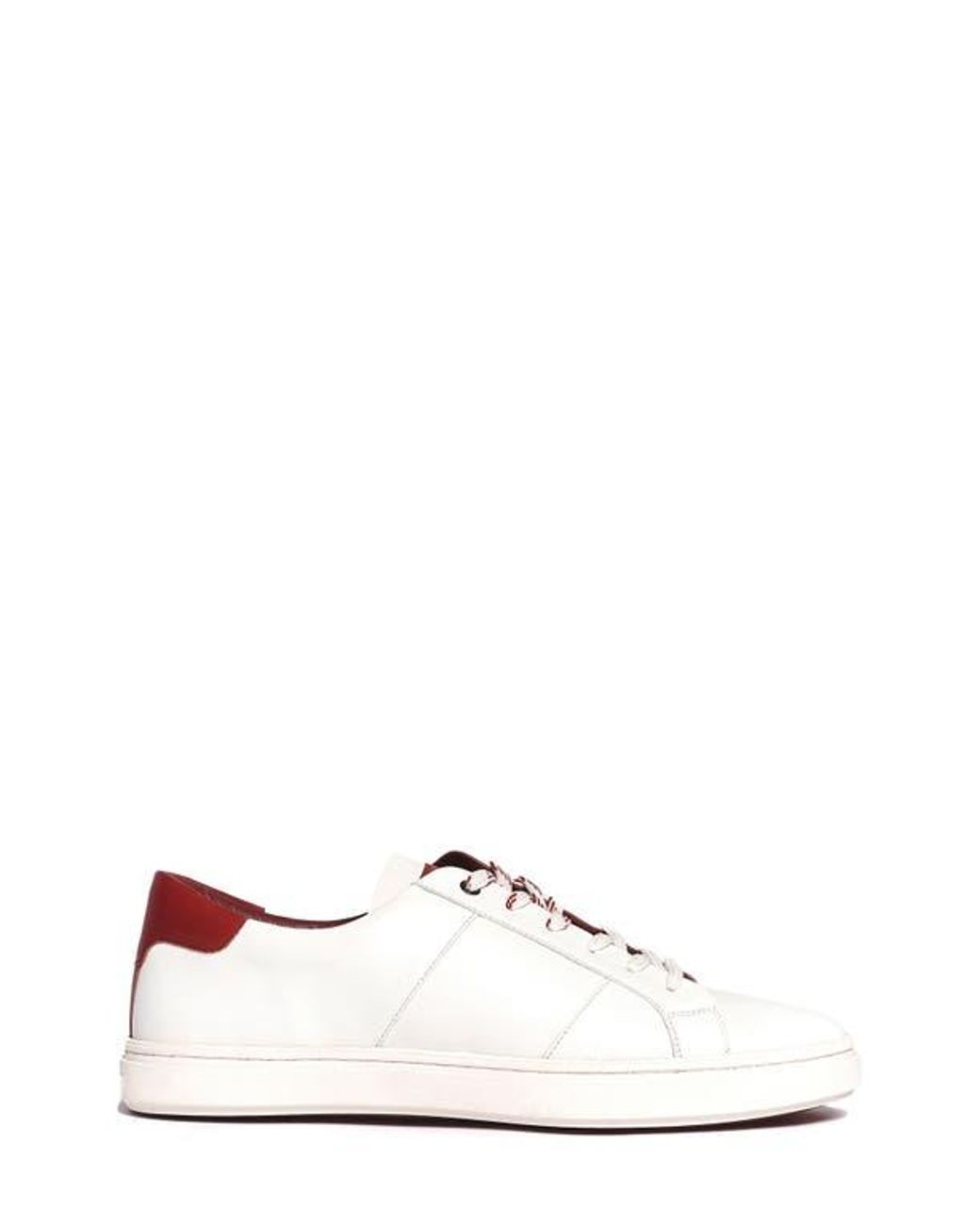 Anthony Veer White Kips Low Top Leather Sneakers for men