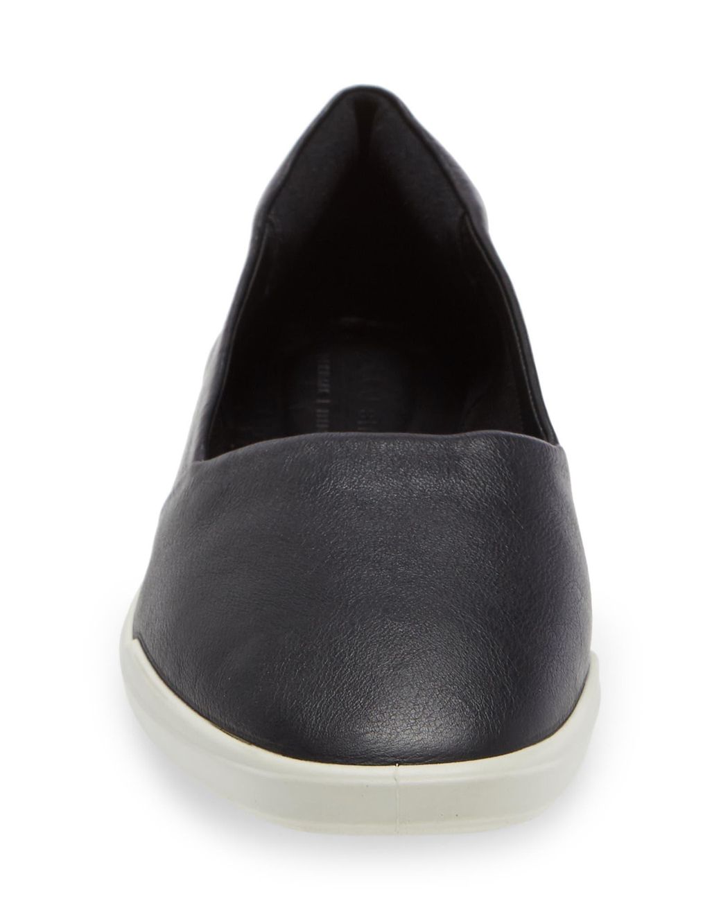 Ecco Simpil Loafer In Black White Leather At Nordstrom Rack Lyst