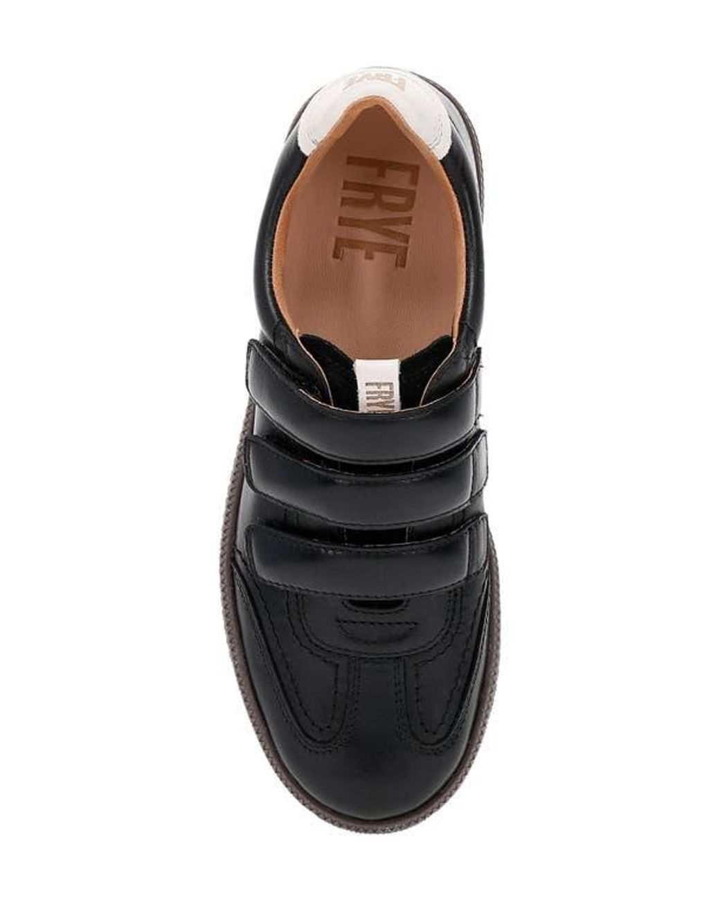 Frye Black Milly 3 Strap Low Top Sneaker