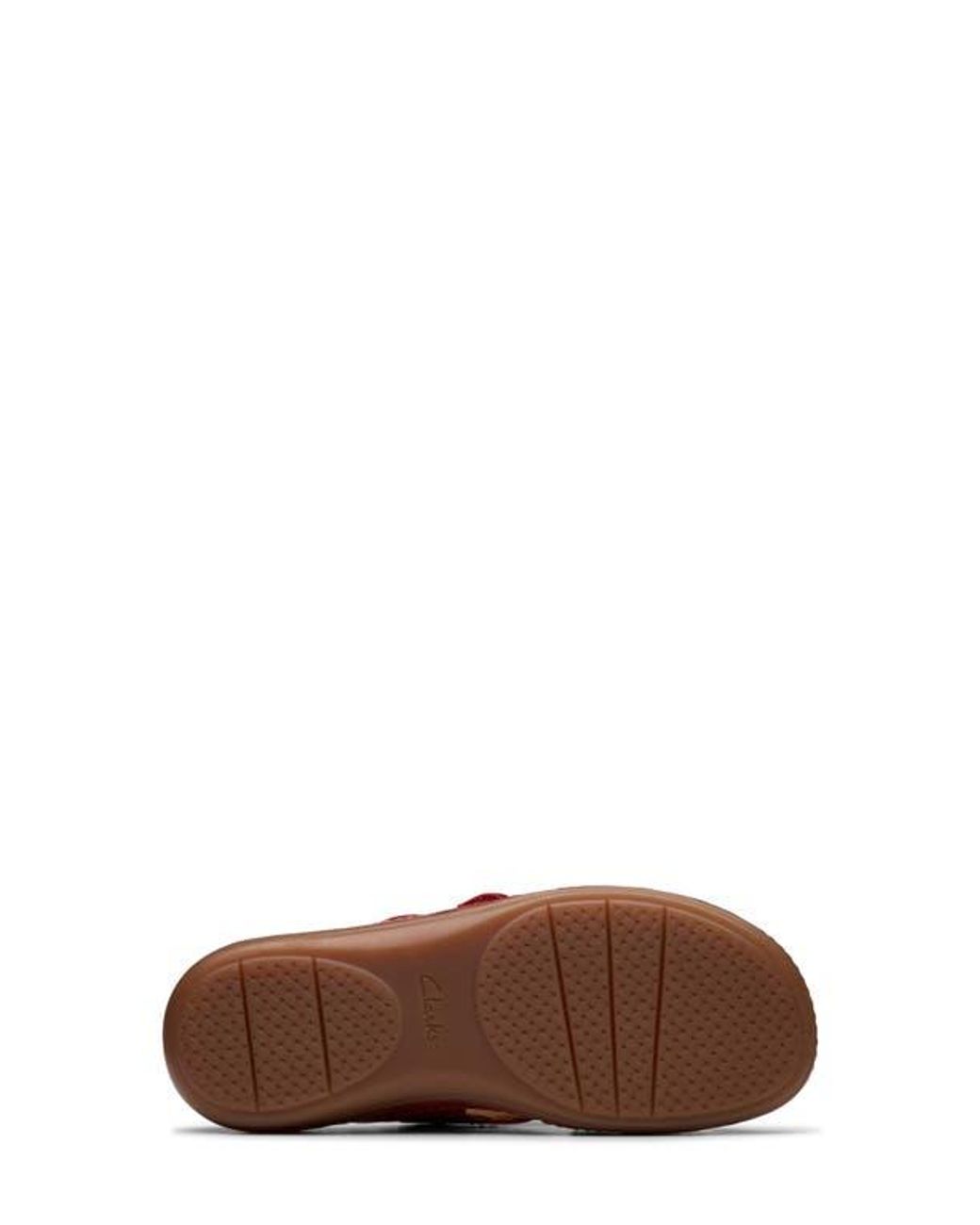 Clarks Red Cecily Slide Sandal
