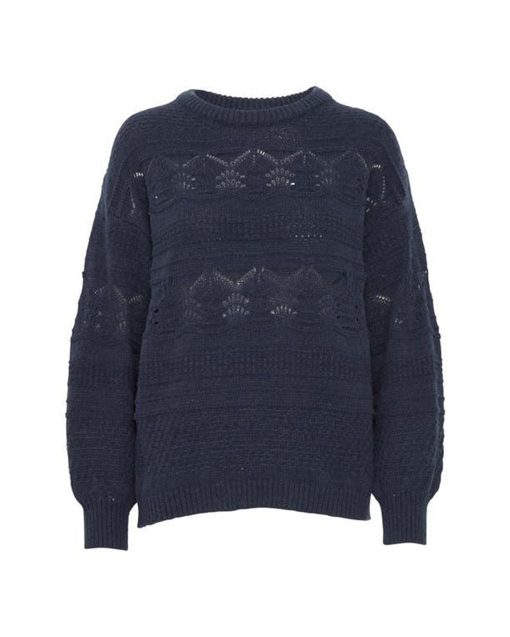 Ichi Blue Astra Sweater