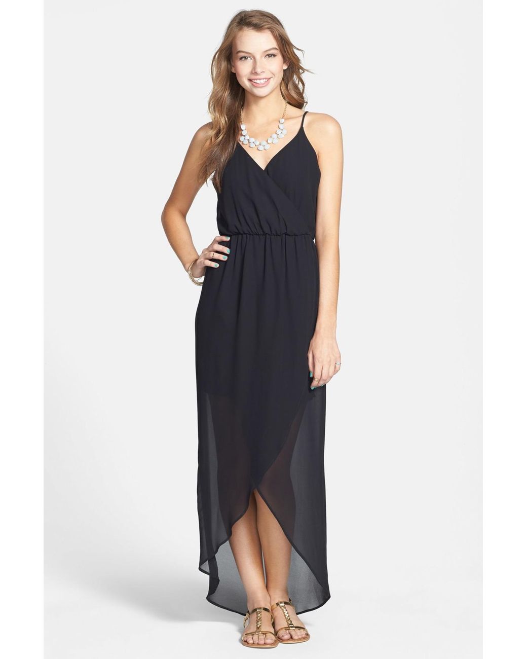 Tulip hem top maxi dress
