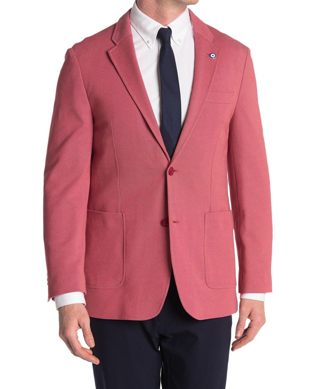 Ben Sherman Red Birdseye Two Button 