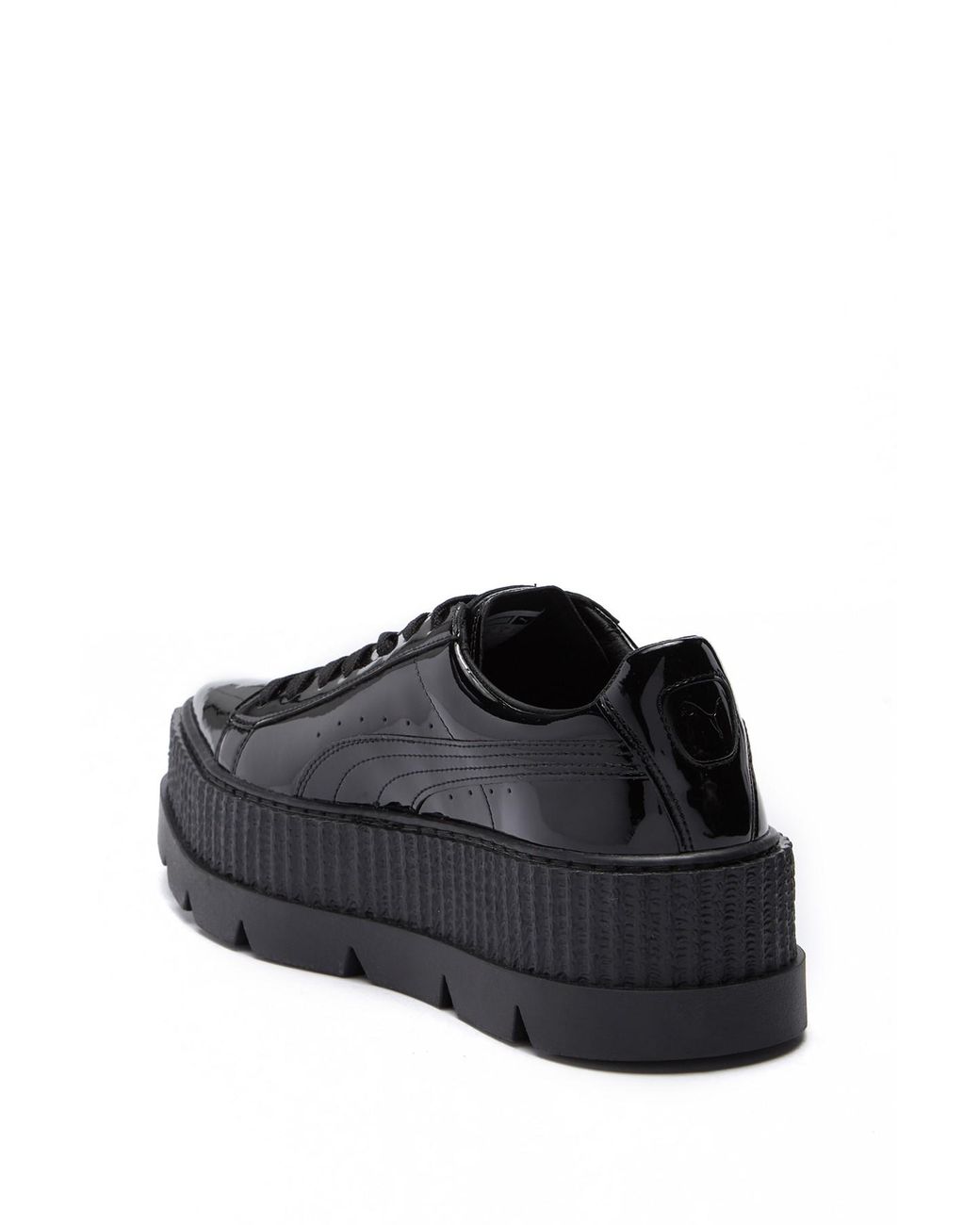 PUMA Fenty By Rihanna Pointed Toe Creeper Patent Platform Sneaker in Black  | Lyst