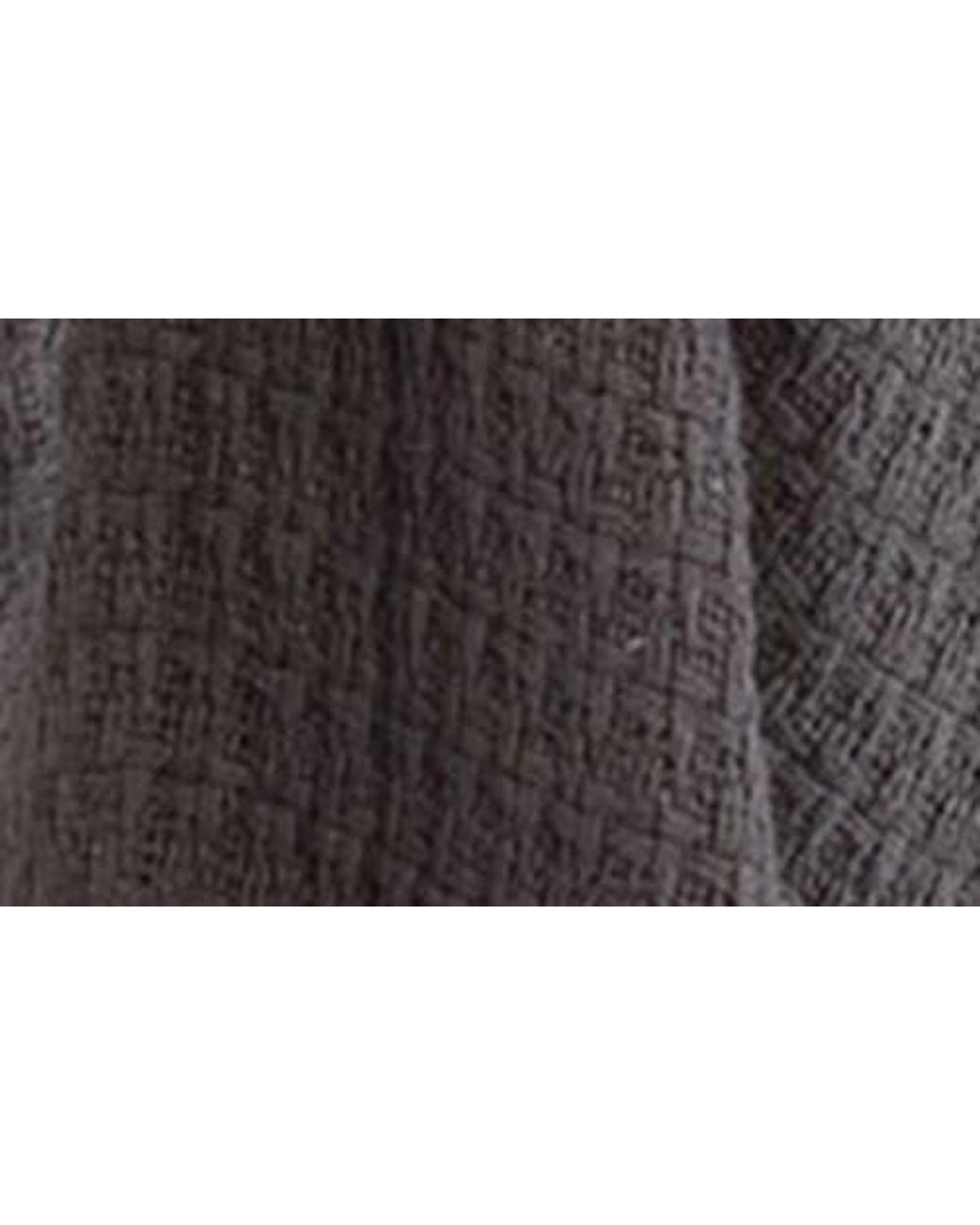Saachi Gray Waffle Drape Jacket