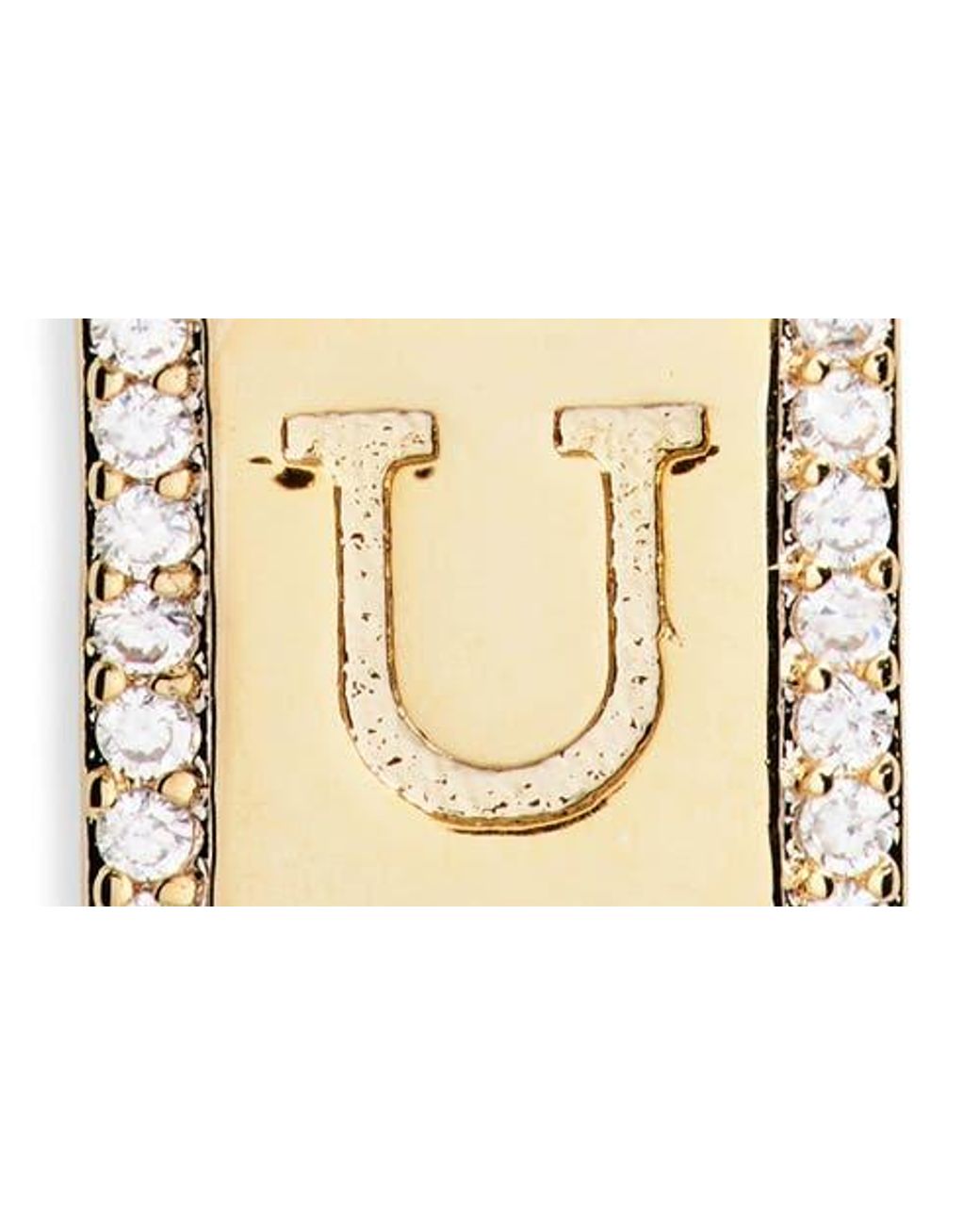 Leith Metallic Initial Pendant Necklace
